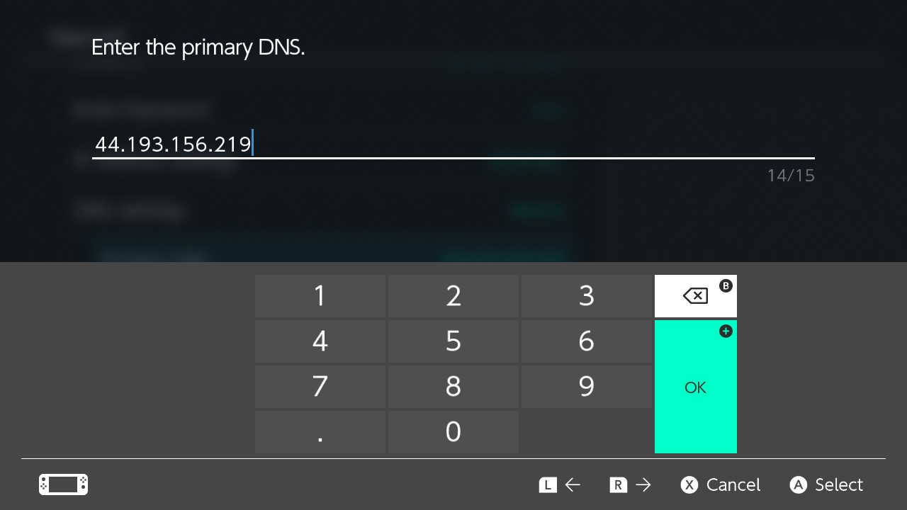 Xbox DNS Screenshot